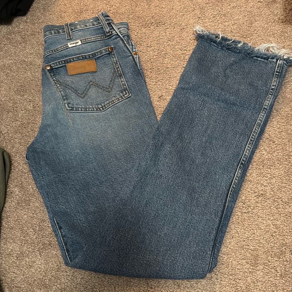 Wrangler Westward Crop HiRise BootCut Jeans Size 28